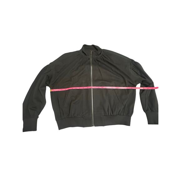 Cabi Black Zip-Up Bomber Jacket – Gathered Shoulders – Size Small - Picture 7 of 11